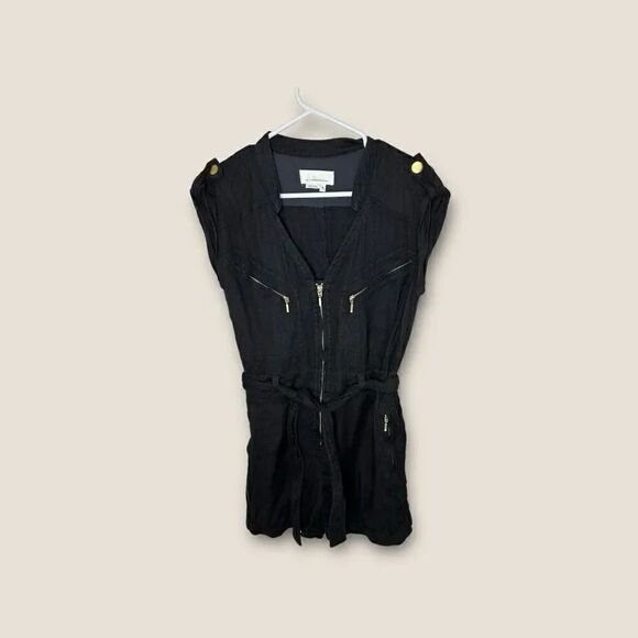 Anthropologie Breezy Utility Romper Black Size XS - Picture 4 of 7